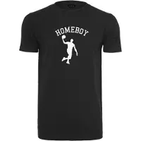 Mister tee Camisa 'Homeboy' preto / branco