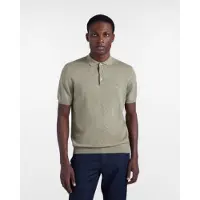 HARMONT & BLAINE para homem. HRQ422030990 Pólo de malha com efeito tweed verde (XXL), Casual, Algodão, Manga curta