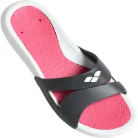 Arena Sapato de praia/banho 'Nina' cinzento escuro / branco