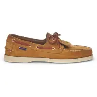 Sebago para homem. 78123GW Portland Artisan Ox castanho Sapatos de barco em pele Portland Artisan Ox castanho (43), Couro, Marrom, Plano, Co