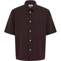 We fashion Camisa castanho escuro