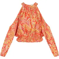 Aleida Blusa amarelo / laranja / rosa / branco
