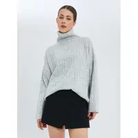 MixRay Pullover 'Pullover' cinzento