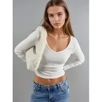 Busem Camisa branco lã
