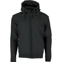Riding Culture Riding Hoodie para homem Casaco com capuz e fecho p/motociclistas Preto 3XL