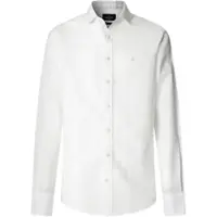Hackett London para homem. HM3010660 Camisa de linho branca (S), Branco, Casual, Clássico, Manga comprida