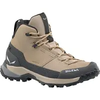 Salewa - Calçado caminhada mulher - Puez Leather Mid Ptx W Quicksand/Onyx para Mulher - Tamanho 5,5 UK
