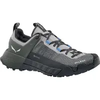 Salewa - Calçado caminhada mulher - Wildfire Nxt GTX W Alloy/Dark Olive para Mulher - Tamanho 4,5 UK - Cinzento