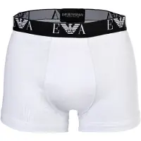 Emporio Armani para homem. EM000259_AF14131 Conjunto de 3 boxers brancos Casual (S), Homewear, Algodão