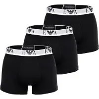 Emporio Armani para homem. EM000259_AF14131 Set 3 Boxers Logo EA preto (XXL), Homewear, Algodão