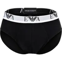 Emporio Armani Cueca cinzento / preto / branco