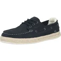 Pepe Jeans para homem. PMS100006 Espadrilles Porto Deck navy (44), Azul, Tecido, Plano, Cordão, Casual
