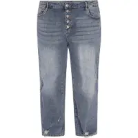 ROCKEASY Calças de ganga cinzento denim