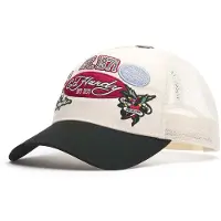 Ed Hardy Boné 'Est 1971 Varsity' verde / granadina / preto / branco