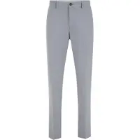 We fashion Calças com vincos cinzento claro
