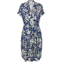 TATUUM Vestidos camiseiros 'Ikala' creme / azul noturno / azul escuro