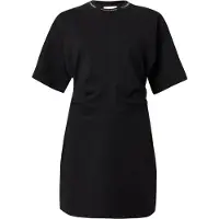 Calvin Klein Jeans Vestido 'Milano Draped' preto / branco