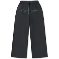 Ed Hardy Calças '1971' antracite / verde