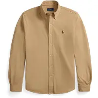 Ralph Lauren para homem. 710654408503 Camisa de piqué ultraleve bege (XL), Casual, Algodão, Manga comprida
