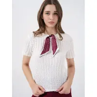 Big Dart Blusa bordeaux / branco