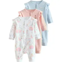 Next Pijama azul claro / verde / cor-de-rosa / branco