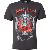 Amplified Camisa 'MOTORHEAD - WARPIG FLAMES' antracite / cinzento claro / laranja escuro / vermelho fogo