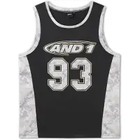 AND1 Camisa '93 Airtex' cinzento / preto / branco