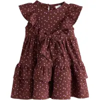 Next Vestido chocolate / rosa claro