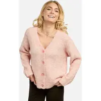Liberte Essentiel Casaco de malha 'Lou' creme / cor-de-rosa