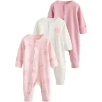 Next Pijama bege / laranja néon / cor-de-rosa / rosa pastel