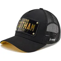 Capslab Boné 'Gorra negra gotham plate trucker cap' preto
