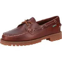Sebago para mulher. 7002IR0 Mocassins de Couro Ranger Waxy castanho (41), Marrom, 1 a 3cm, Nenhum, Casual, Clássico