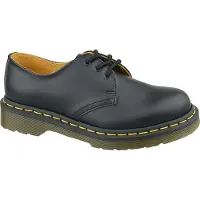 Dr. Martens unisex. 11838002 Sapatos de couro 1461 Preto liso (44), Plano, Cordão, Casual