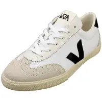 Veja unisex. VO0103524 Sapatilhas de voleibol brancas, pretas (37), Branco, Plano, Camurça, Cordão, Casual