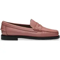 Sebago para mulher. 76112KW Mocassins clássicos Dan em pele cor-de-rosa (38), Couro, Plano, Nenhum, Casual
