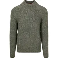 Superdry para homem. M6110634A Camisola raglan verde grossa (XXL), Casual, Poliéster