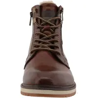 Tom Tailor Botas com atacadores chocolate
