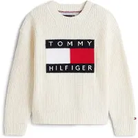 Tommy Hilfiger Pullover 'Heritage' vermelho / preto / branco