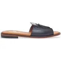 Sebago para mulher. 72127QW Sandálias em pele Will Slide Pop preto (38), Couro, Plano, Nenhum, Casual