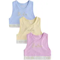 Ted Baker Top azul claro / amarelo pastel / ouro / pitaya