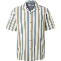 INDICODE JEANS Camisa 'Cristoff' azul real / cáqui / offwhite