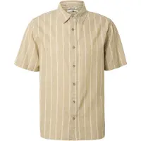 INDICODE JEANS Camisa 'Tryp' areia / branco