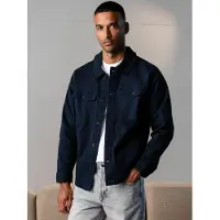 TeeShoppen Camisa ' Twill Overshirt ' navy