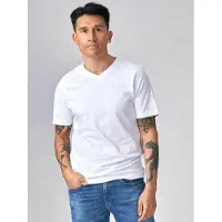 TeeShoppen Camisa ' Basic V ' branco