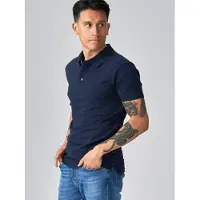 TeeShoppen Camisa ' Muscle Polo ' navy