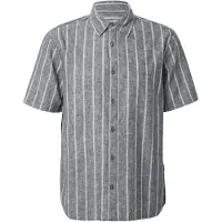 INDICODE JEANS Camisa 'Tryp' antracite / branco