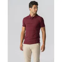 TeeShoppen Camisa ' Muscle Polo ' bordeaux