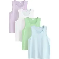 Next Camisola interior azul claro / verde claro / roxo claro / branco