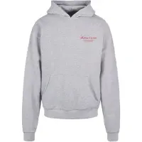 Merchcode Sweatshirt 'Al Dente Per Favore' cinzento / vermelho fogo