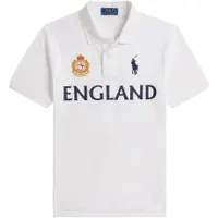 Ralph Lauren para menino. 323B23443001 Pólo inglês em piqué de algodão branco ((S) 6/7años= 136/138cm), Casual, Manga curta, moda infan
